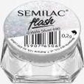 Semilac - SemiFlash - Pigment voor op de nagels - Holo Silver 690