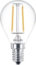 Philips E14 Kogellamp lichtbron - Warm wit licht - 2W