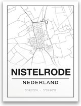 Poster/plattegrond NISTELRODE - 30x40cm