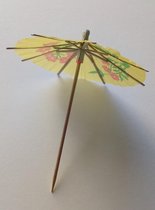 parasol van papier - 10 cm hoog - 144 stuks