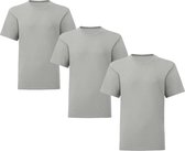 Senvi Kids 3 Pack T-Shirt Ronde Hals Maat: 8 Years (118/128) - Kleur: Muis Grijs