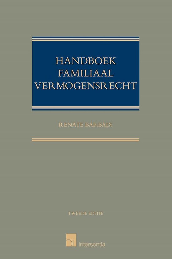 Handboek familiaal vermogensrecht - Renate Barbaix | Tiliboo-afrobeat.com