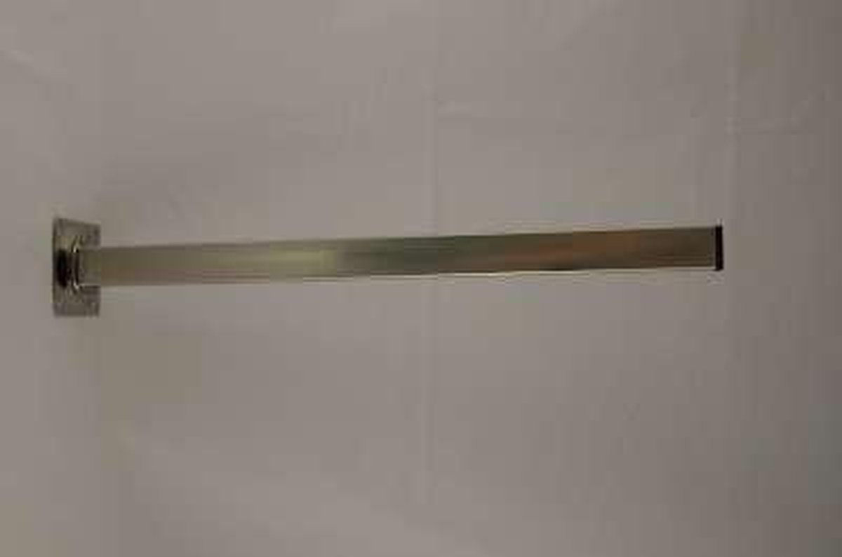 Jeweret meubelpoot vierkant 75cm rvs