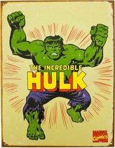 The Hulk Wandbord 'Retro' - Metaal - 30 x 40 cm