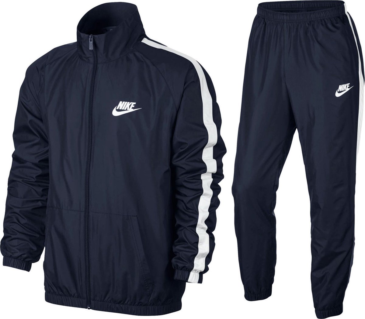 Nike Sportswear NSW Woven Trainingspak Heren Trainingspak - Maat M - Mannen  - blauw/wit | bol.com