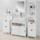 Simpletrade Badkamerset - Badkamerkast - 4-delige set - Met spiegel - Hout