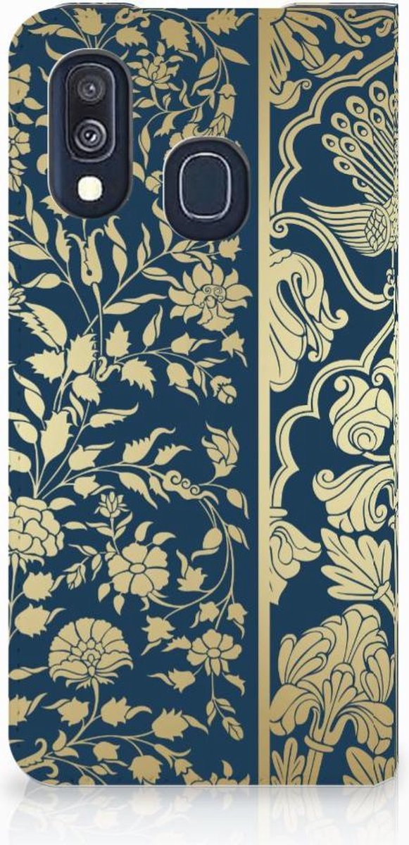 Samsung Galaxy A40 Smart Cover Beige Flowers