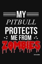My Pitbull Protects Me From Zombies 2020 Calender