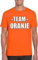 Sportdag team oranje shirt heren maat M