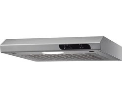 Respekta® onderbouw Afzuigkap - 50 cm - Aluminium look - Luchtafvoer - Recirculatie - RVS - DH540IXL