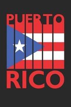 Vintage Puerto Rico Notebook - Retro Puerto Rico Planner - Puerto Rican Flag Diary - Puerto Rico Travel Journal