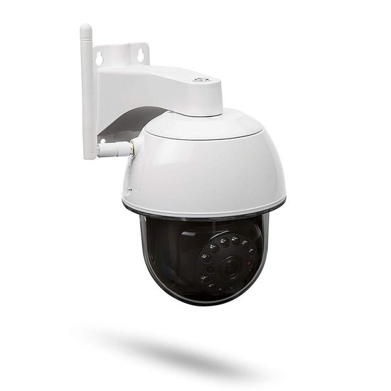 SecuFirst CAM214 Dome Camera wit Bewakingscamera voor buiten - draai- en kantelbaar - 1080P  inclusief 128gb sd kaart - SecuFirst