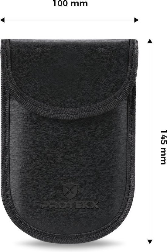 PROTEKX RFID beschermhoes autosleutel - 2 stuks - Anti-diefstal voor auto’s & motoren met Keyless Go en Keyless Entry - Zwart