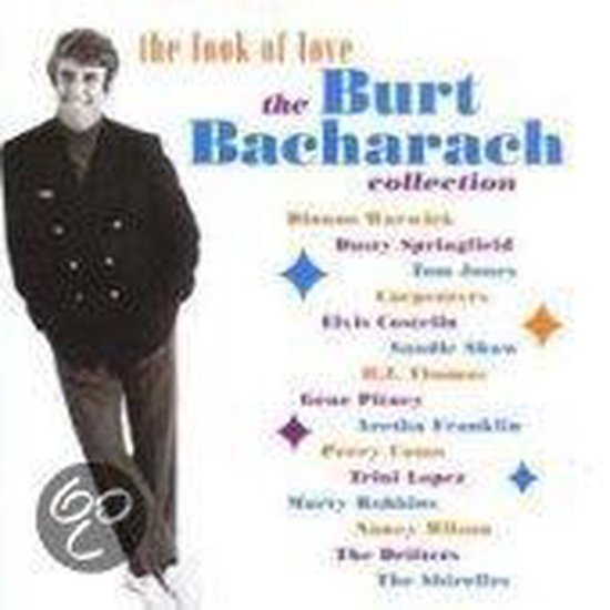 Albumcover met Burt Bacharach, met de tekst 'the look of love the Burt Bacharach collection'.