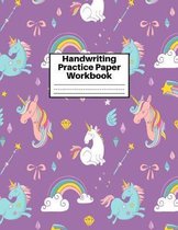 Handwriting Practice Paper Workbook