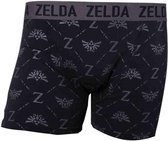 Zelda - Logo all over print heren boxershort zwart - XL