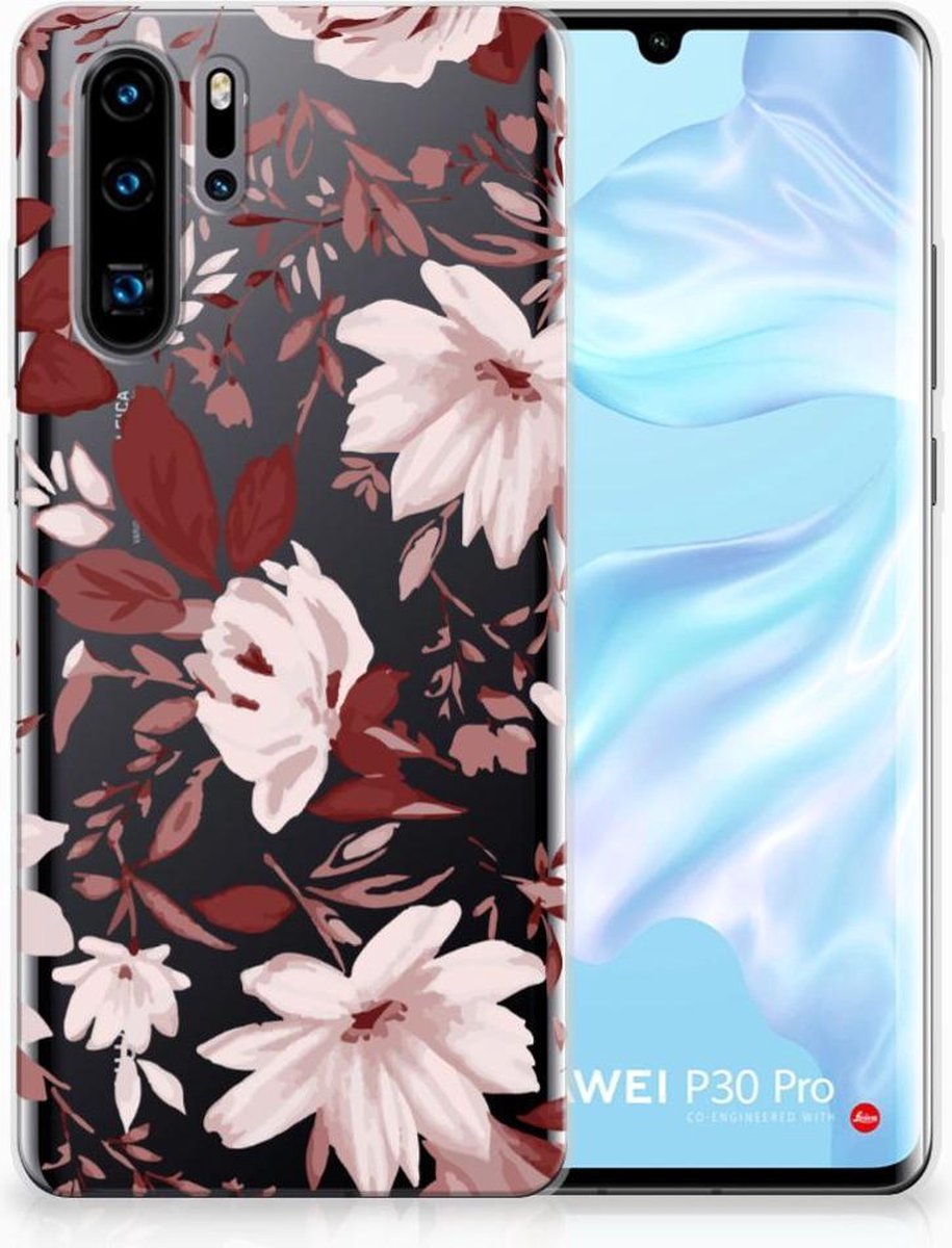 Hoesje maken Huawei P30 Pro Watercolor Flowers