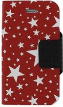 Mjoy Funline Stars Iphone 4/4s Rood/Wit