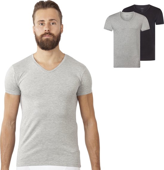 Finn V-Hals (2-Pack) T-shirts,