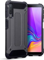 Samsung Galaxy A7 2018 Rugged Case hoesje - CaseBoutique - Effen Grijs - Kunststof