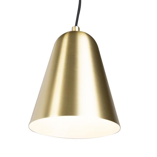 QAZQA Demi wl - Retro Wandlamp voor binnen - 1 lichts - L 750 mm - Zwart Goud - Woonkamer | Slaapkamer