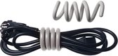 kabels bundelen met Cable Manager | set van 2 stuks grijs