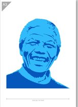 Nelson Mandela sjabloon - 2 lagen Kunststof A3 stencil - Kindvriendelijk sjabloon geschikt voor graffiti, airbrush, schilderen, muren, meubilair, taarten en andere doeleinden