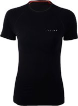 Falke RU Atl SS W Shortsleeve - Sportshirt - Vrouwen - Maat S  - Zwart/ Grijs