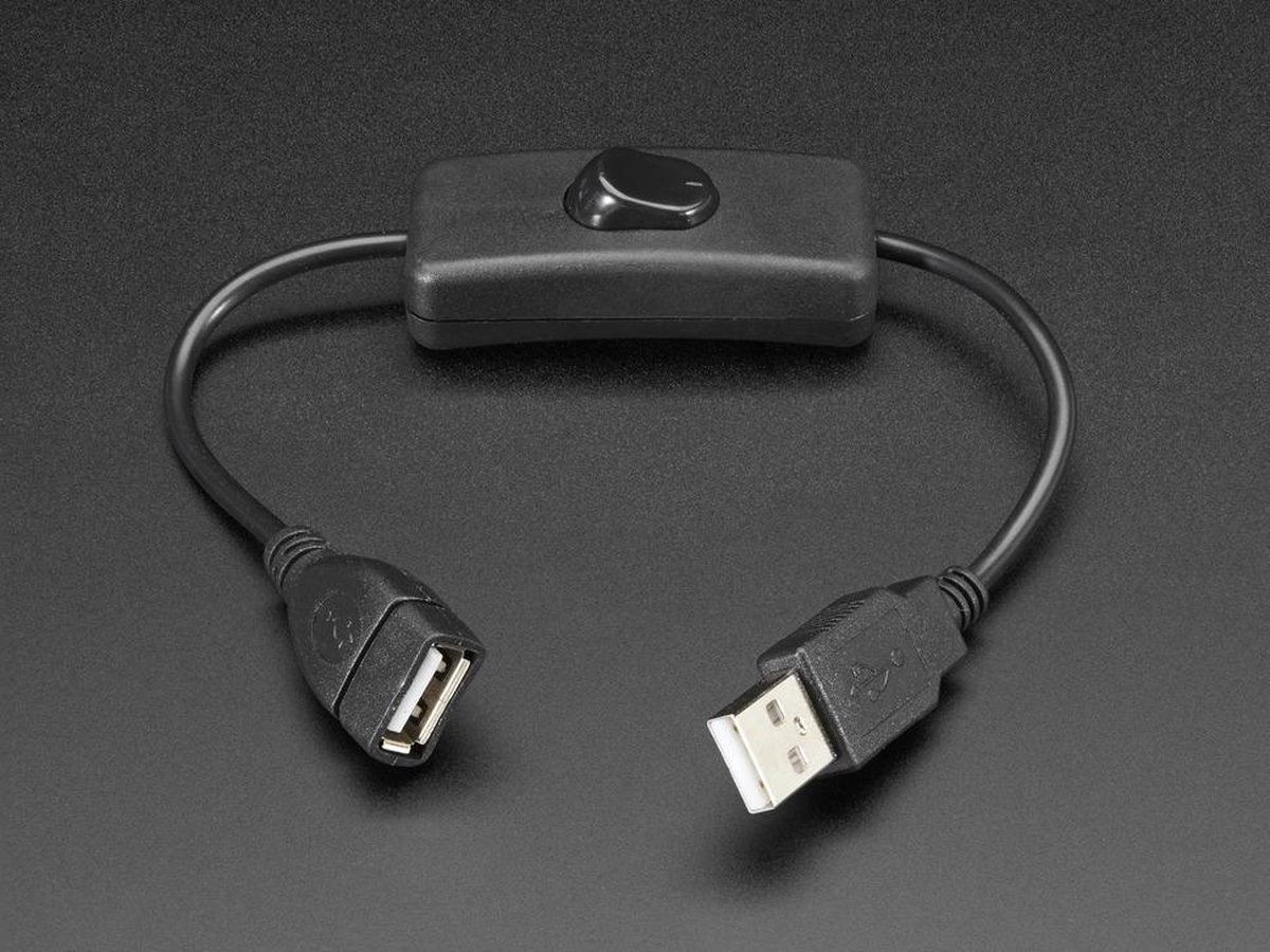 Adafruit 1620 USB-kabel 0,22 m USB A Zwart