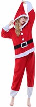 Kerstman Onesie voor volwassenen - Kerstman Kigurumi Pyjama - Maat L