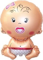 Grote XL roze baby meisje ballon geboorte 75 cm