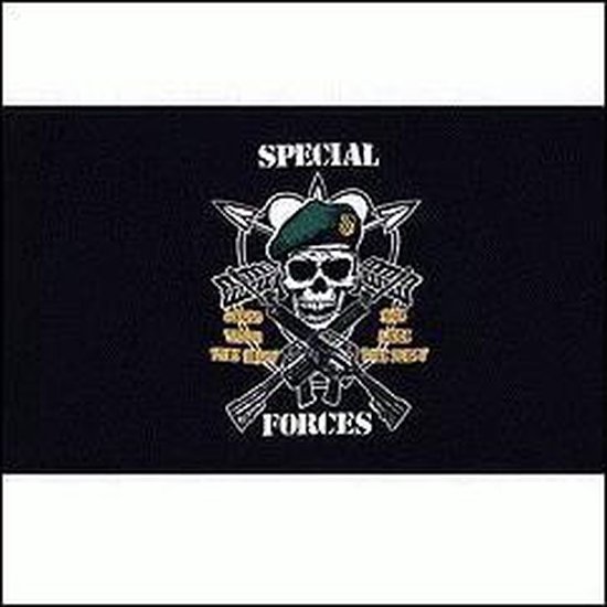 Gezichtsvermogen Mier Gang Special Army Forces vlag 90 x 150 cm - Leger thema decoratie artikelen |  bol.com