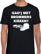 Gaoj met brommers kieken festival t-shirt zwart her 2XL