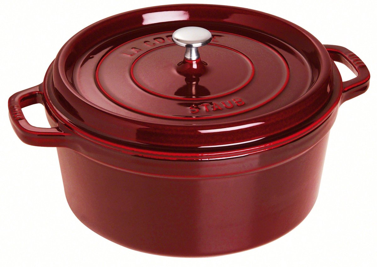 Staub Ronde Cocotte 28 cm - grenadine 6,7 l | Potten&Pannen | Keuken&Koken - Keukengerei | 1102887