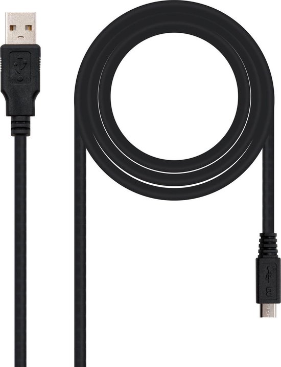 Nanocable - 10.01.0400 - Cavo USB 2.0 a mini USB, uso principale per