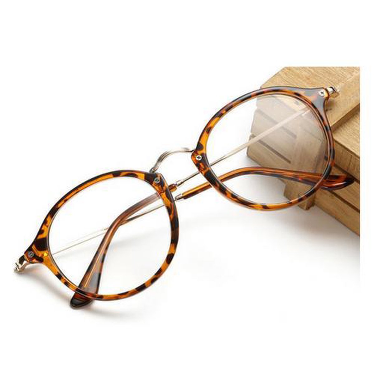 Bril zonder sterkte | Luipaard print | Volledig omrand montuur | Hippe bril  | Voor hem | bol.com