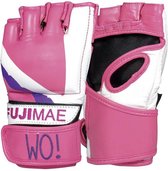 Roze MMA Grappling gloves leer