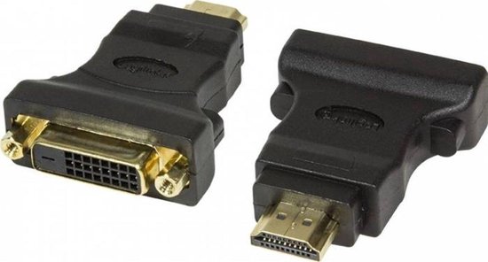 HDMI naar DVI-D (24+1 pins) adapter Gold plated Zwart | bol.com