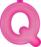 Opblaas letter Q roze