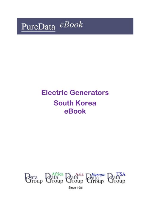 PureData eBook - Electric Generators in South Korea - cover