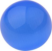 Quiges Verwisselbare Ring Steen Bolletje 12mm - Cateye Blauw - E12RHR017
