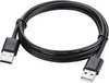 USB 2.0 A Male to A Male Cable 150cm zwart
