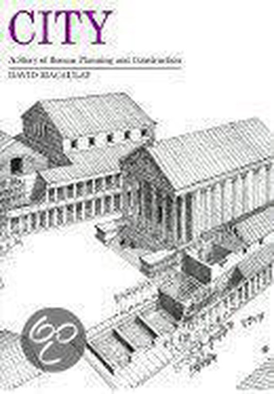 Couverture du livre 'City: A Story of Roman Planning and Construction' par David Macaulay, avec un dessin schématique de bâtiments romains.