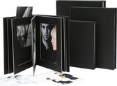 Deknudt Frames A66DA210PH, passepartout album, zwart leder, 10 foto's fotomaat 15x20cm