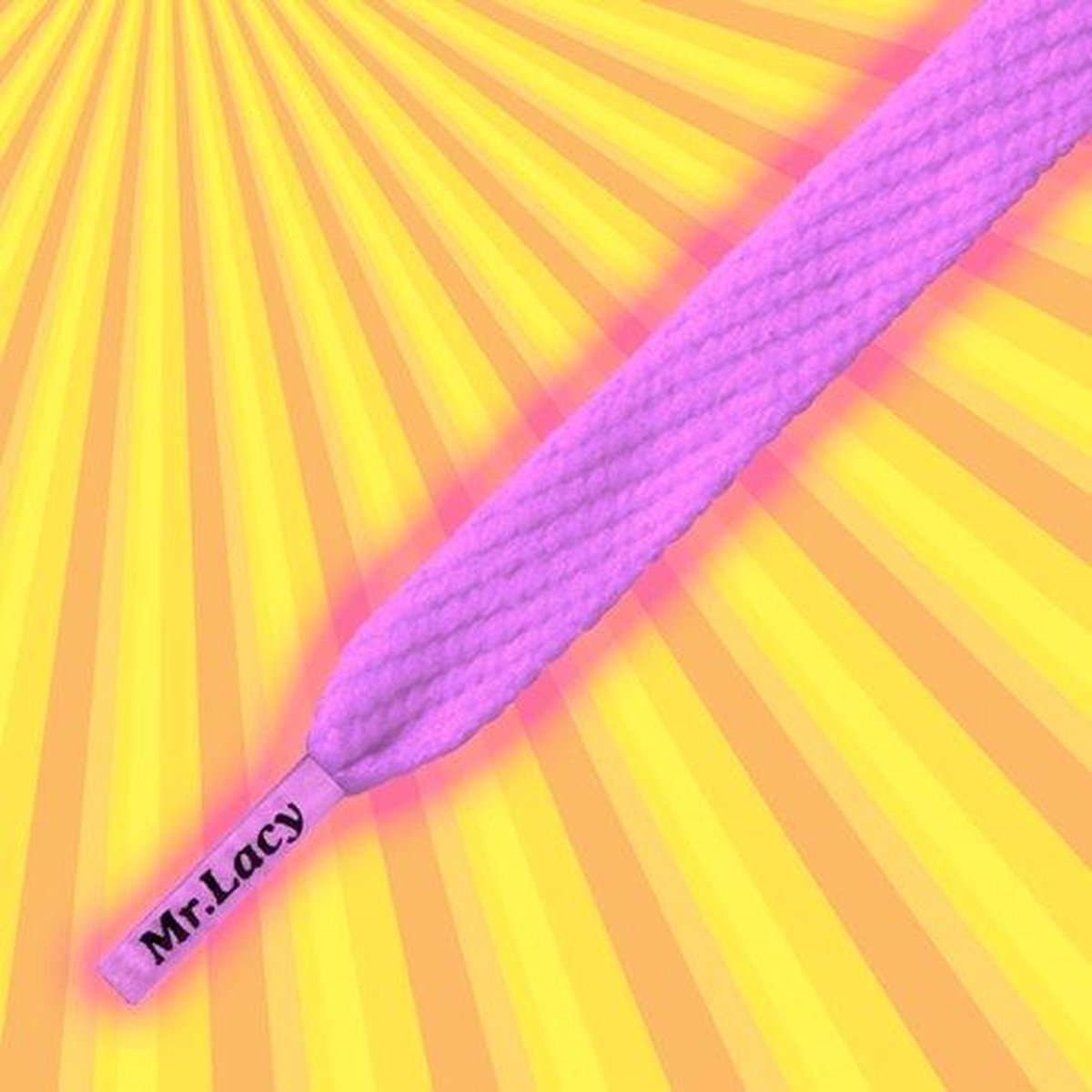 Mr. Lacy Glow in the Sun wit/paars 130cm