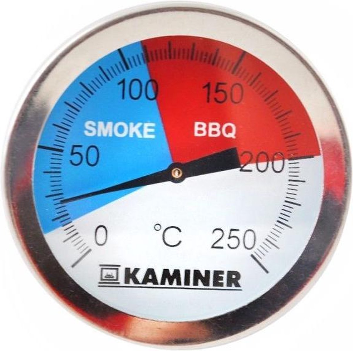 barbecue thermometer - tot 250 graden - 5 x 6.5 cm - 3 standen