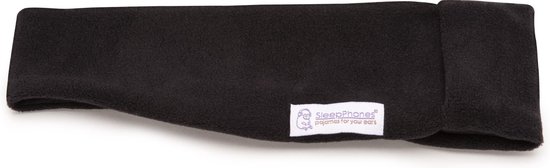 SleepPhones® Fleece Zwart - Small/Extra Small | bol.com