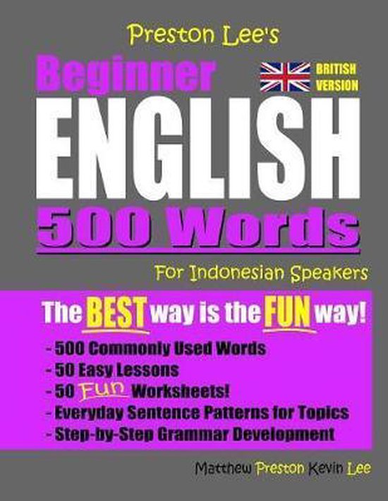 Preston Lee's English for Indonesian Speakers (British Versi ... - cover