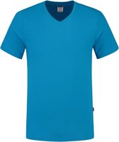 Tricorp T-shirt V Hals Slim Fit 101005 Turquoise - Maat S