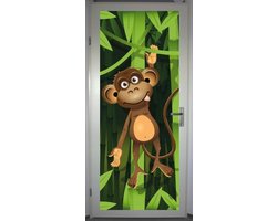 Deurposter 'Aap' - deursticker 75x195 cm